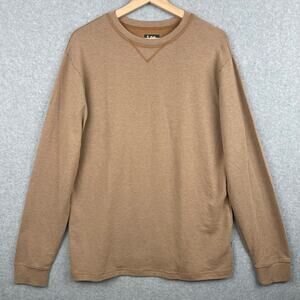 M2014 Lee Long Sleeve Knit Brown Tee Size Medium